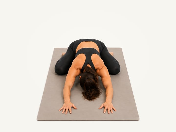 Child's Pose demonstration