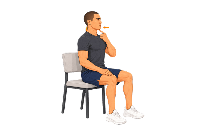 Chin Tucks demonstration
