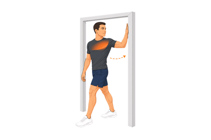 Doorway Chest Stretch demonstration