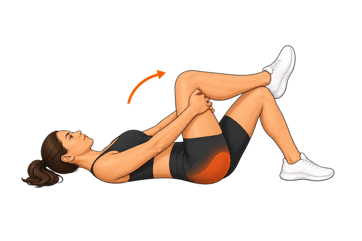 Figure Four (Supine) demonstration