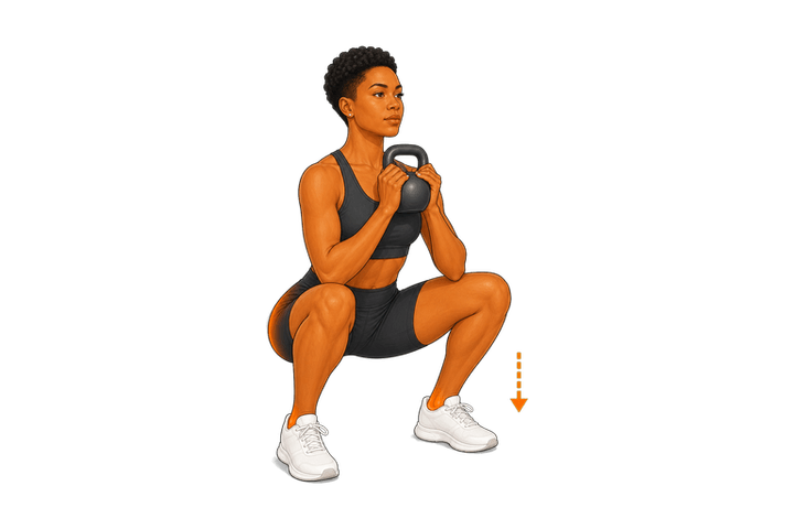 Goblet Squat Hold demonstration
