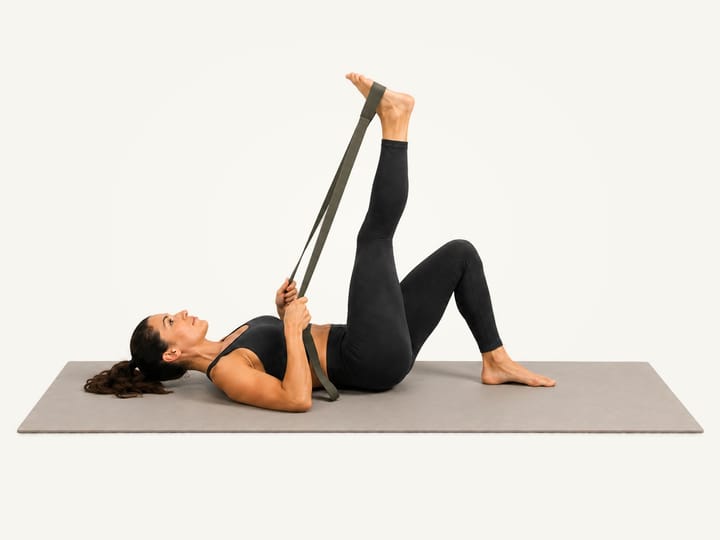 Lying Hamstring Stretch demonstration
