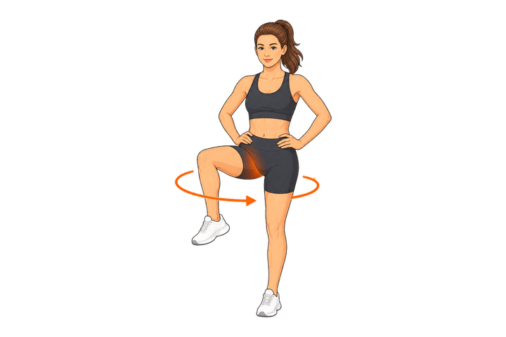 Standing Hip Circles demonstration