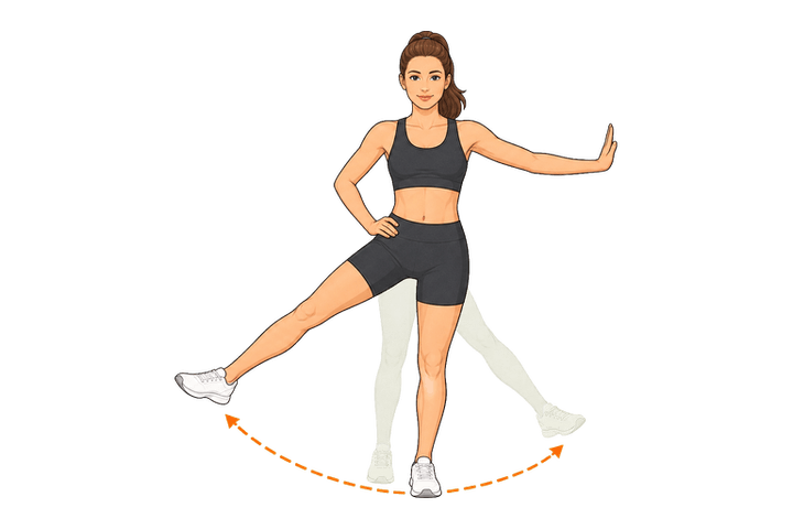 Leg Swings (Lateral) demonstration