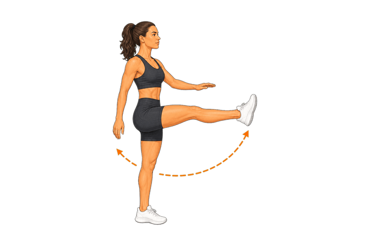 Leg Swings (Forward/Back) demonstration