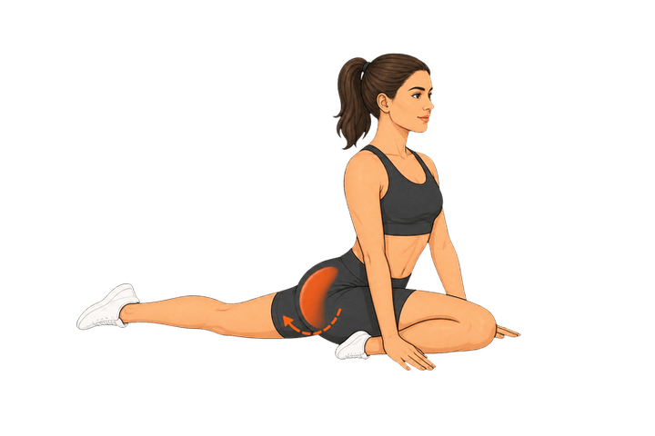 Pigeon Pose demonstration