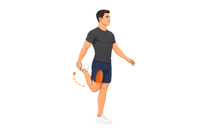 Standing Quad Stretch demonstration