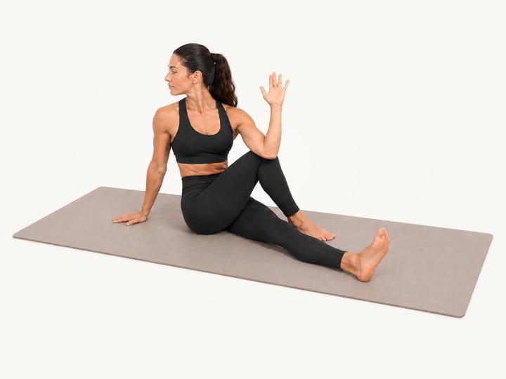 Seated Spinal Twist demonstration