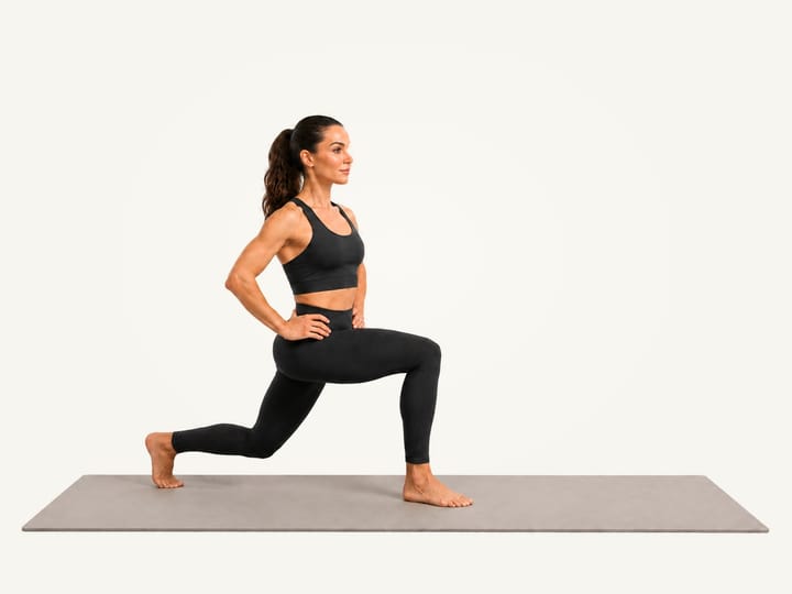 Walking Lunges demonstration